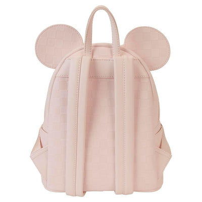 Loungefly Disney Minnie Mouse Checkered Texture Mini Backpack