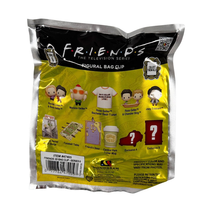 Warner Brothers Friends 3D Foam Bag Clip Series 6 Blind Bag