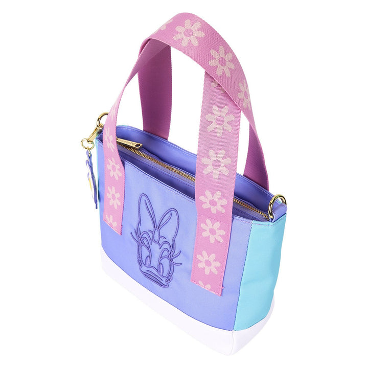 Loungefly Disney Daisy Duck 85th Anniversary Nylon Mini Tote Crossbody Bag