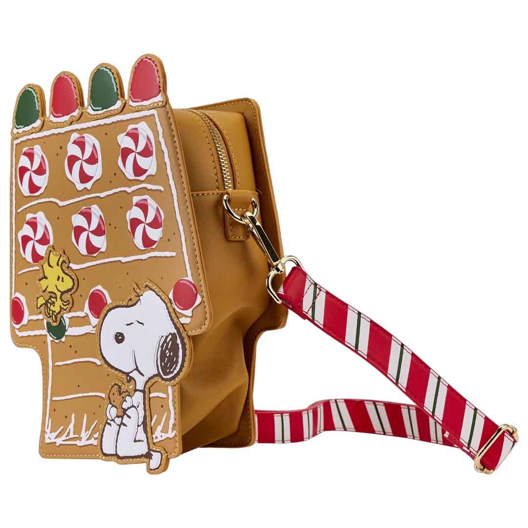 Loungefly Peanuts Snoopy Gingerbread House Figural Crossbody