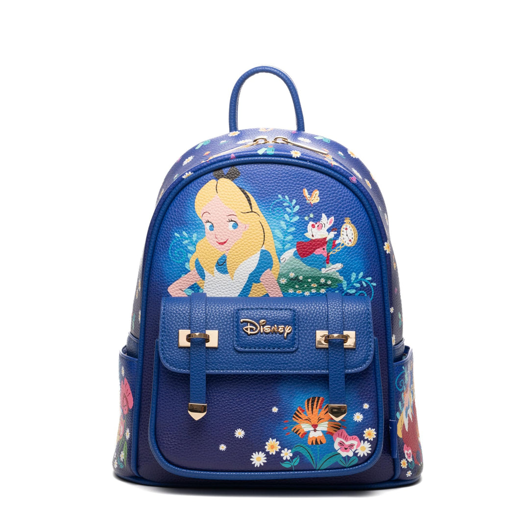 Wondapop Disney Alice In Wonderland Garden Tea Party 11" Vegan Leather Mini Daypack