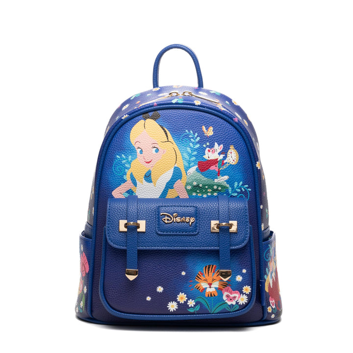 Wondapop Disney Alice In Wonderland Garden Tea Party 11" Vegan Leather Mini Daypack