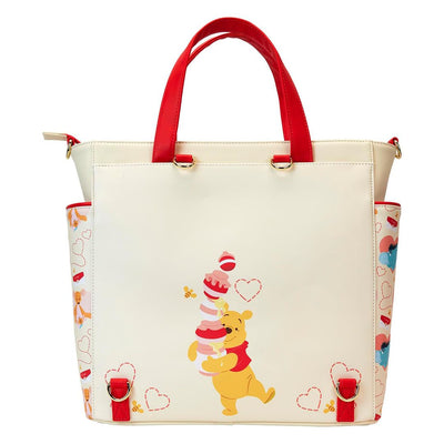 Loungefly Disney Winnie The Pooh & Friends Hearts Convertible Backpack & Tote Bag