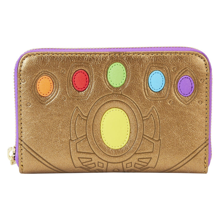 Loungefly Marvel Shine Thanos Gauntlet Zip-Around Wallet