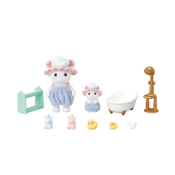 Calico Critters Bathtime Bubble Siblings