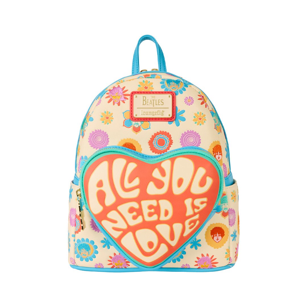 Loungefly The Beatles All You Need Is Love Mini Backpack
