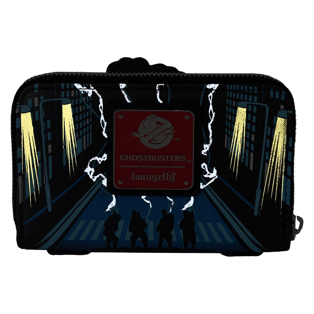 Loungefly Sony Ghostbusters Ecto-1 Glow Zip Around Wallet
