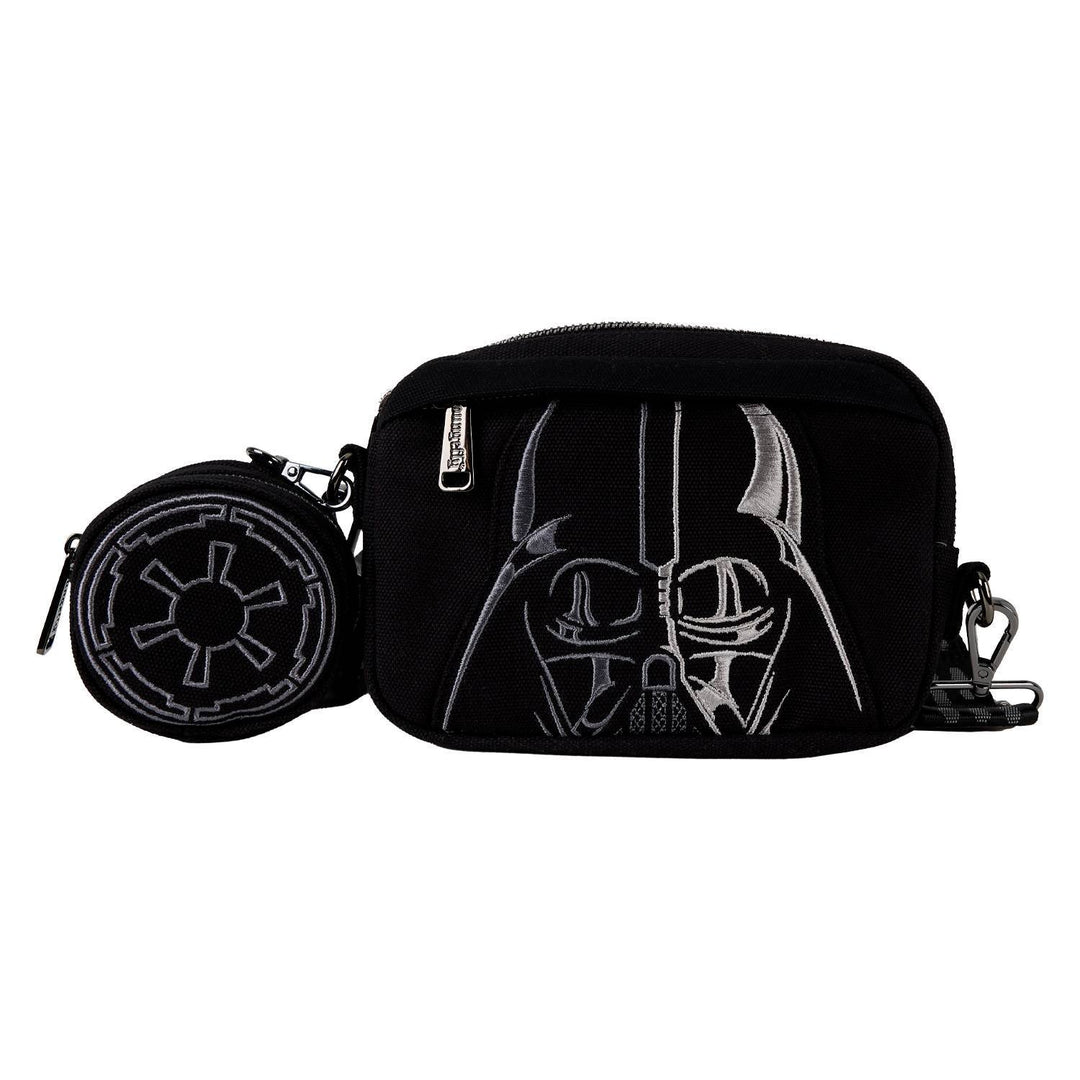 Loungefly Star Wars Darth Vader Canvas Sling Crossbody Bag with Coin Bag