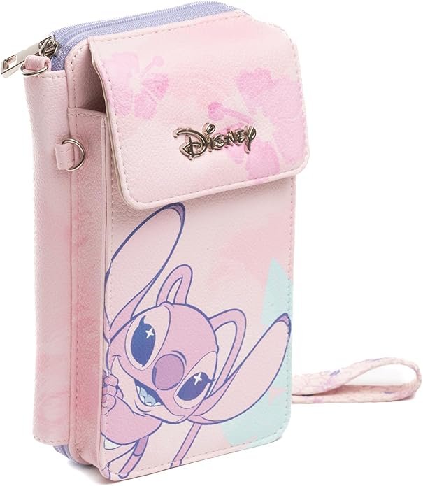 Wondapop Disney Lilo and Stitch Angel Crossbody Wallet Cell Phone Wristlet
