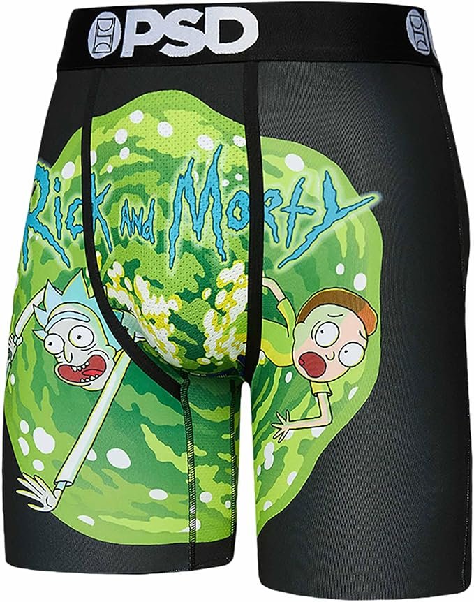 PSD Men's Rick and Morty Boxer Briefs 3-Pack - Rick and Morty Falling