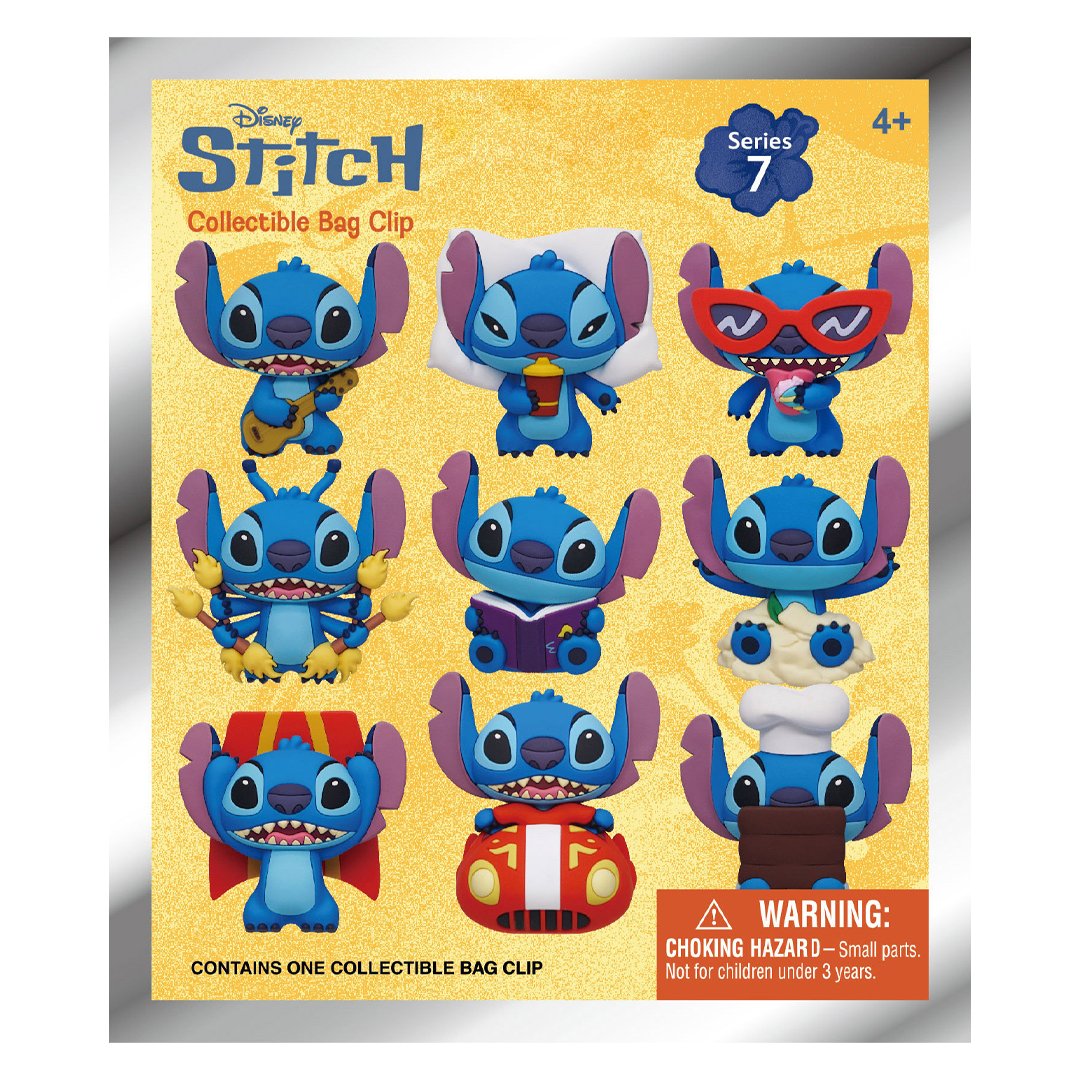 Disney Stitch 3D Foam Bag Clip Series 7 Blind Bag