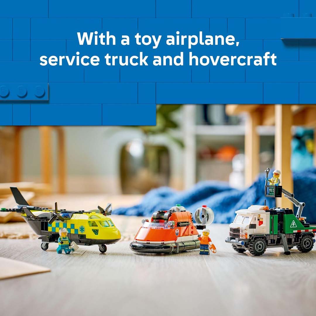LEGO City Airplane, Service Truck &amp; Hovercraft Remix (60505)