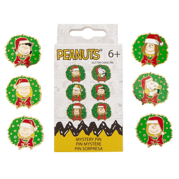 Loungefly Peanuts Snoopy and Friends Holiday Mystery Box Pins