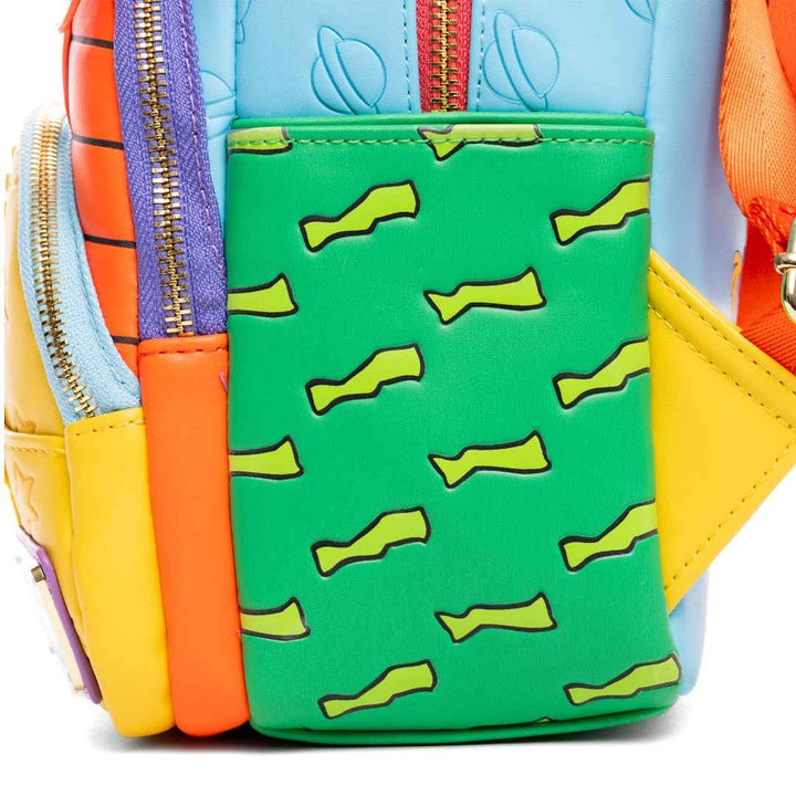 Loungefly Nickelodeon Rugrats Glow In The Dark Tommy, Chuckie, and Angelica Triple Pocket Mini Backpack - 707 Street Exclusive
