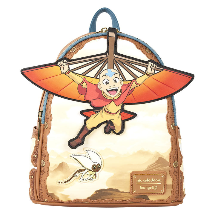 Loungefly Nickelodeon Avatar: The Last Airbender Aang Glider Staff Mini Backpack