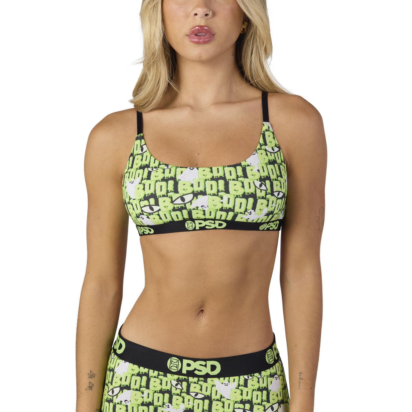 PSD Underwear Women's Halloween Modal Sports Bralette 3-Pack