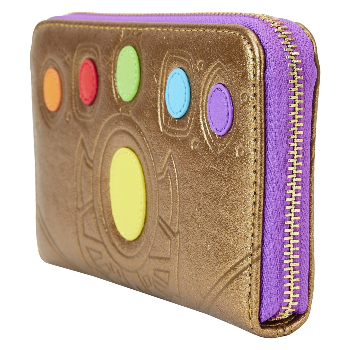 Loungefly Marvel Shine Thanos Gauntlet Zip-Around Wallet