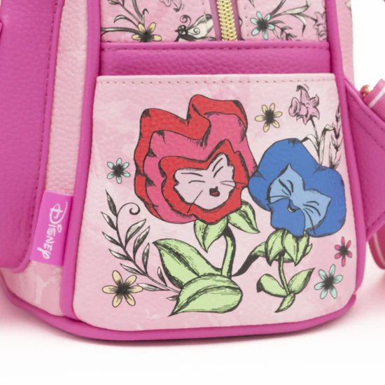 WondaPop Disney Alice in Wonderland 11" Vegan Leather Mini Backpack - Side 2