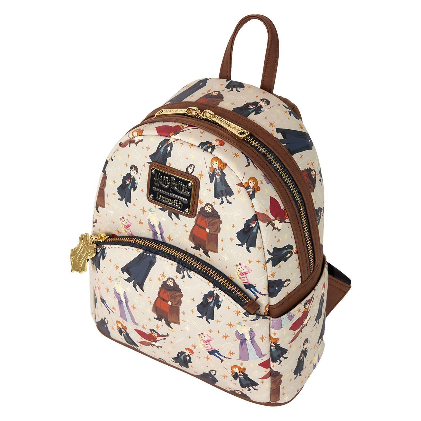 Loungefly Warner Brothers Harry Potter Hogwarts All-Over Print Mini Backpack