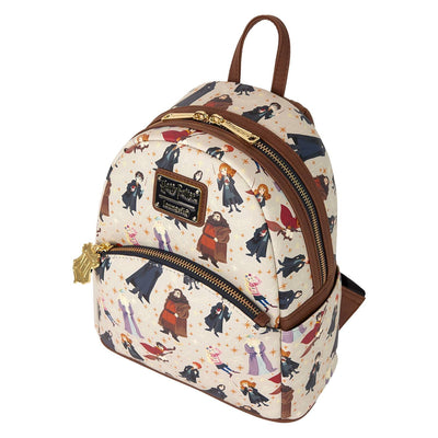Loungefly Warner Brothers Harry Potter Hogwarts All-Over Print Mini Backpack