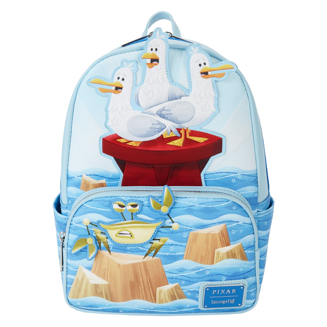 WDBK3650 - Loungefly Pixar Finding Nemo Mine Mine Mine Mini Backpack - Front