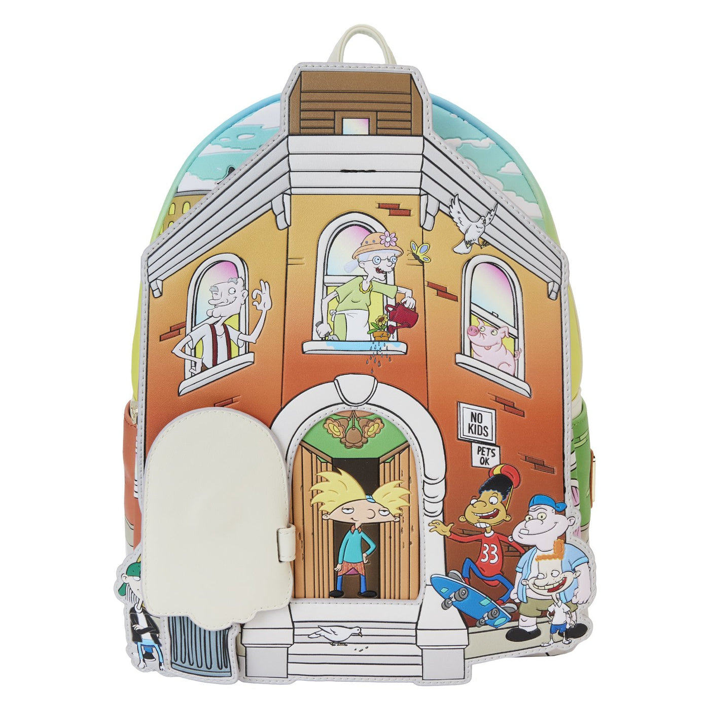 Loungefly Nickelodeon Hey Arnold House Mini Backpack -  Front 2