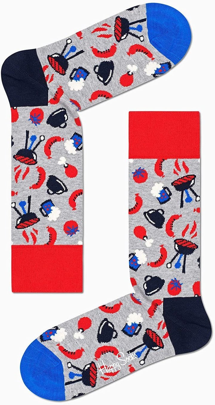 Happy Socks Colorful and Fun Beer Socks Gift Set Gift Set for Men and Women Premium Cotton Socks 2 Pair Giftbox size