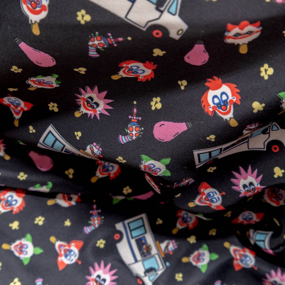 Whatever Makes You Happy Killer Klowns from Outer Space Padded Pin Trading Tent Crossbody with Bag Charm