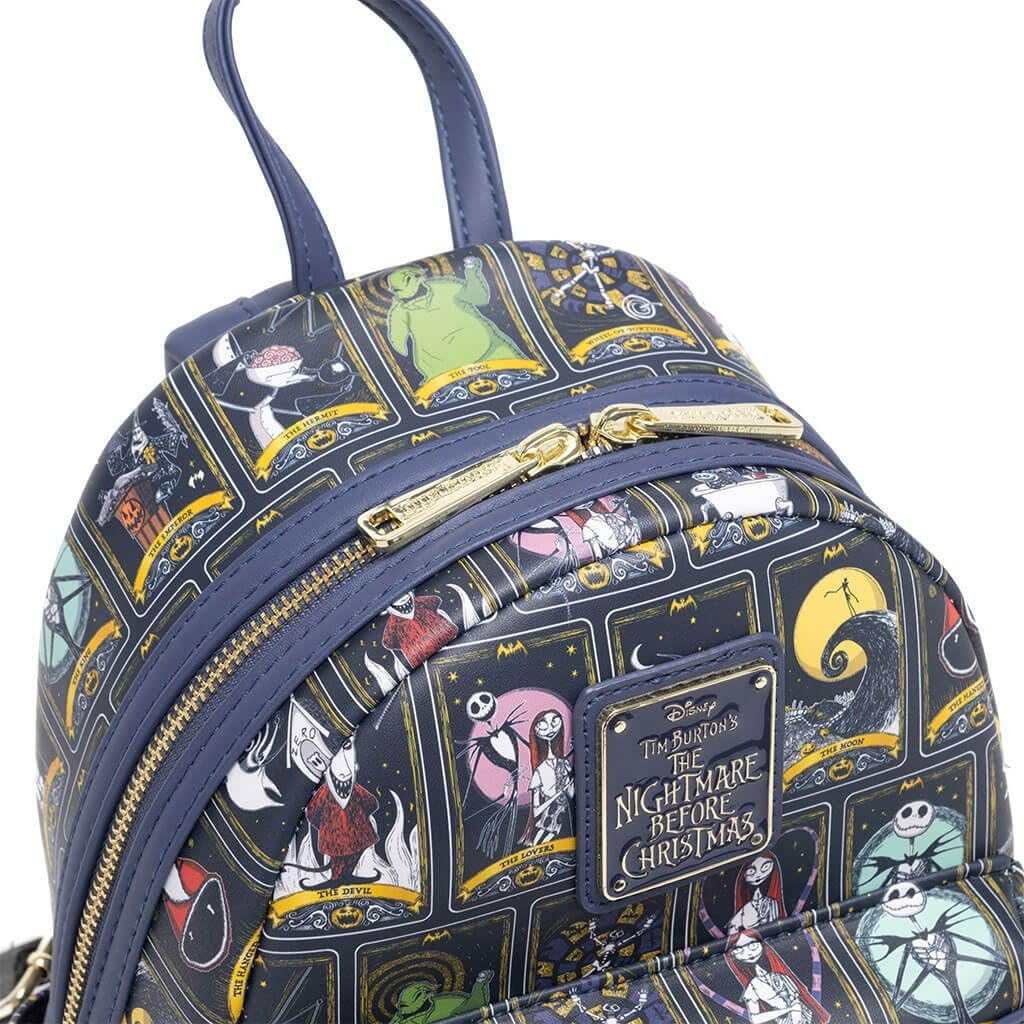 Loungefly Disney Nightmare Before Christmas Allover Print Tarot Mini Backpack - 707 Street Exclusive