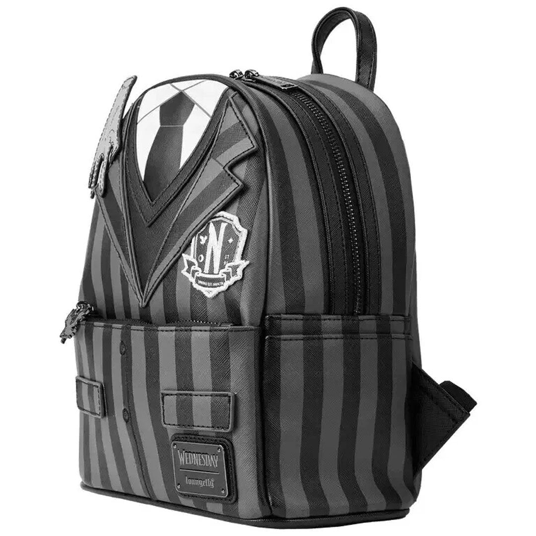 Loungefly Wednesday Nevermore Academy Uniform Cosplay Mini Backpack‎ Loungefly Wednesday Nevermore‎ Academy Uniform Cosplay Mini  main image 2