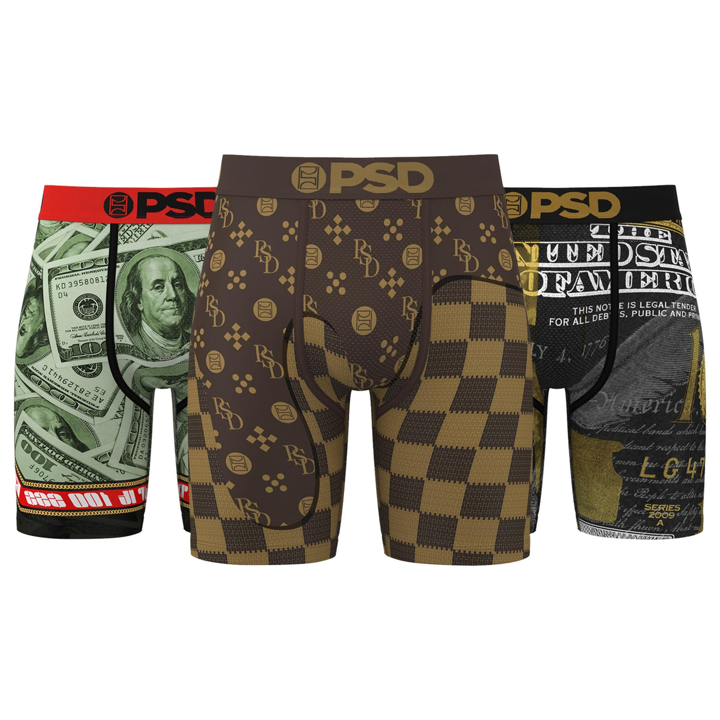 PSD Men's Make Bank Boxer Briefs - 3-Pack