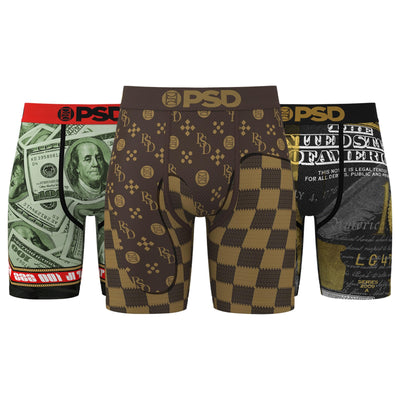 PSD Men's Make Bank Boxer Briefs - 3-Pack