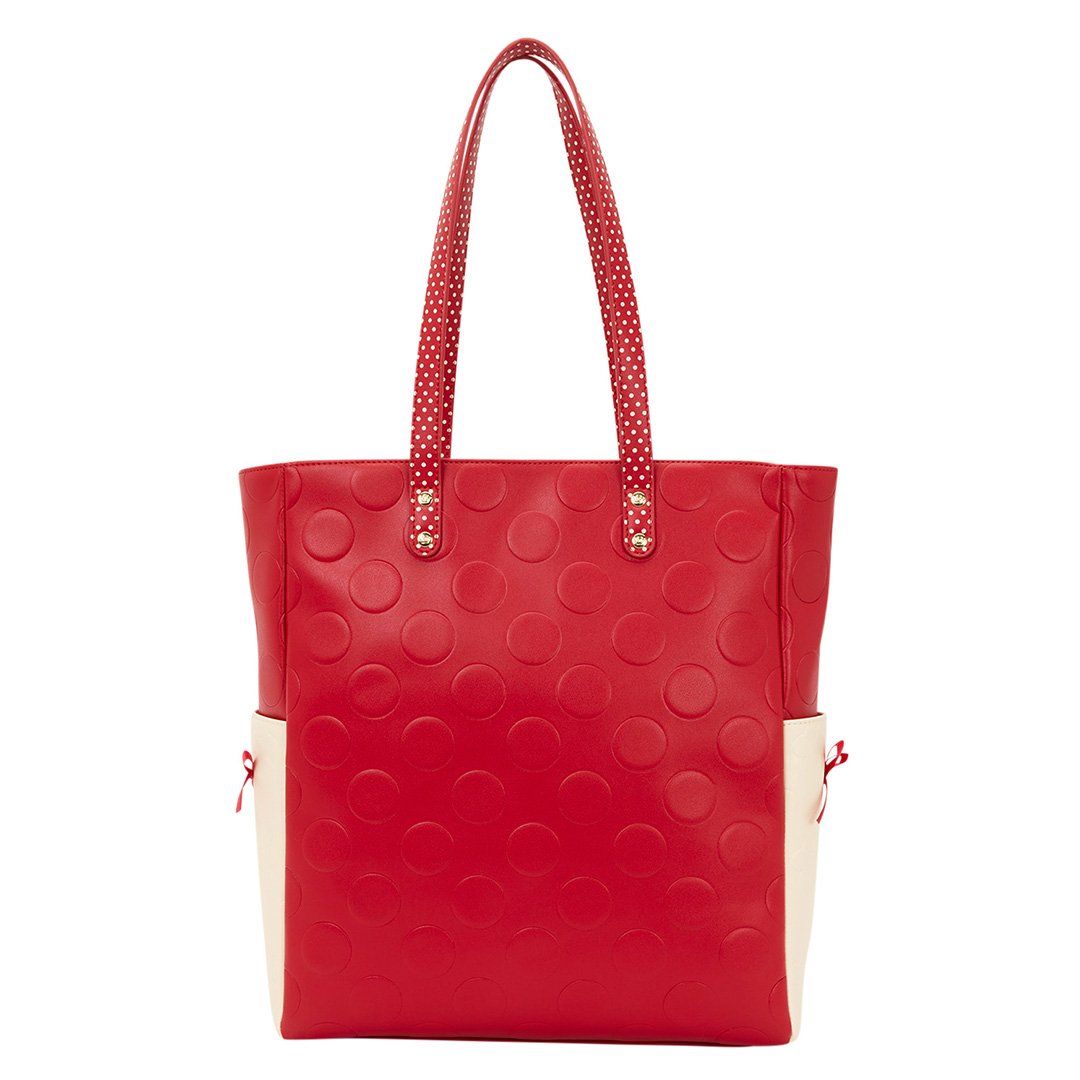 Loungefly Disney Minnie Mouse Rock the Dots Tote Bag