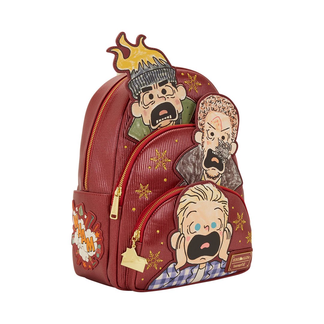 Home Alone Loungefly Mini Backpack Triple Pocket Home Alone Triple Pocket Mini Backpack main image 2