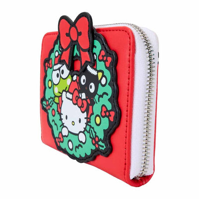 Loungefly Sanrio Christmas Wreath Zip Around Wallet