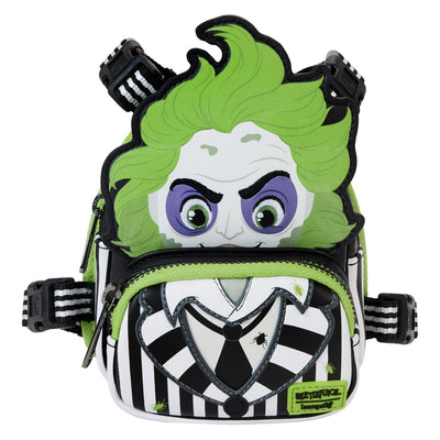 Warner Brothers Beetlejuice Cosplay Mini Backpack Dog Harness Size Medium and Large - Front