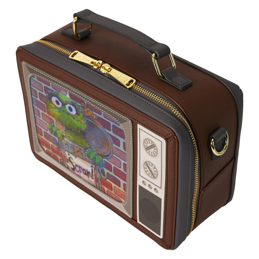 Sesame Street Lenticular Retro TV Triple Lenticular Crossbody Bag