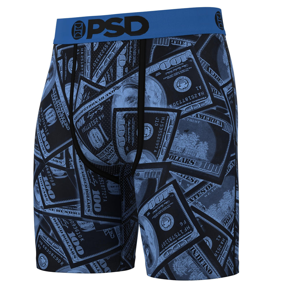 PSD Men's Cool Ice Boxer Briefs - 3-Pack - Blue Money