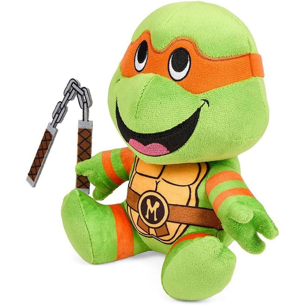 Kidrobot Teenage Mutant Ninja Turtles 7.5" Michelangelo Phunny Plush - 3/4 angle
