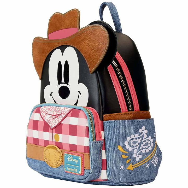 Loungefly Disney Western Mickey Mouse Cosplay Mini Backpack