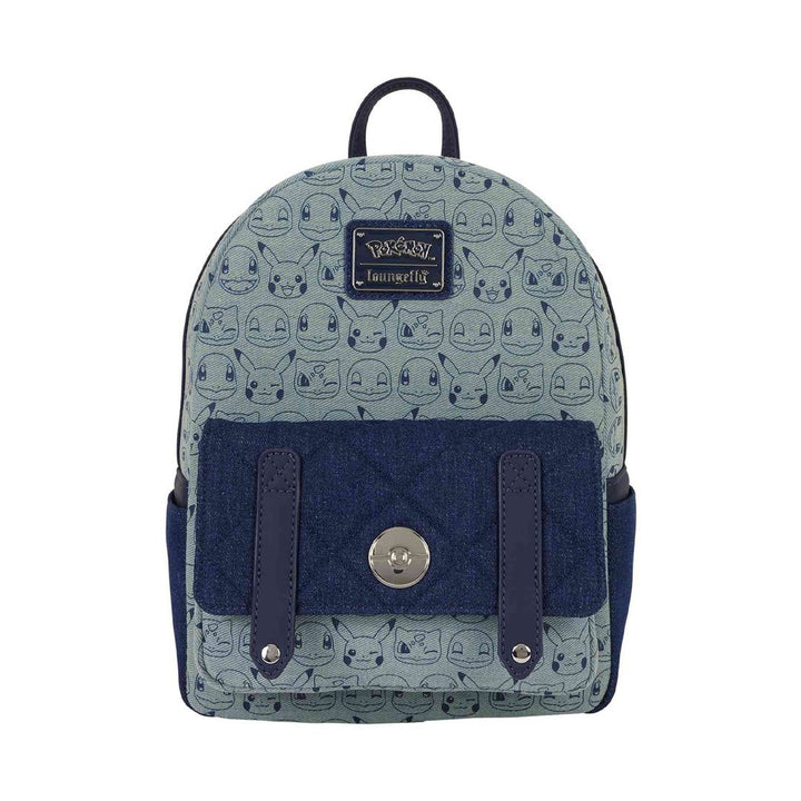 Loungefly Pokémon Faux Denim All-Over Print Mini Backpack
