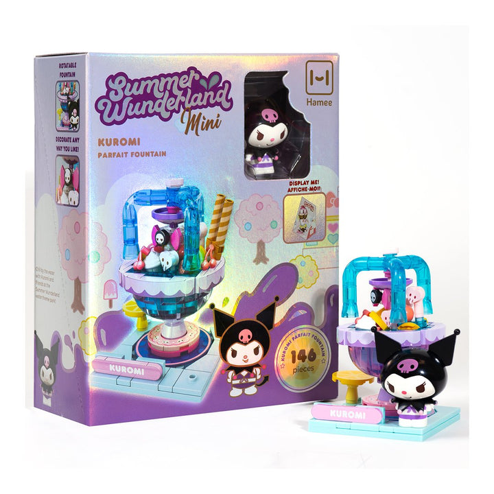 Hamee Sanrio Building Blocks Summer Wunderland - Kuromi Parfait Fountain