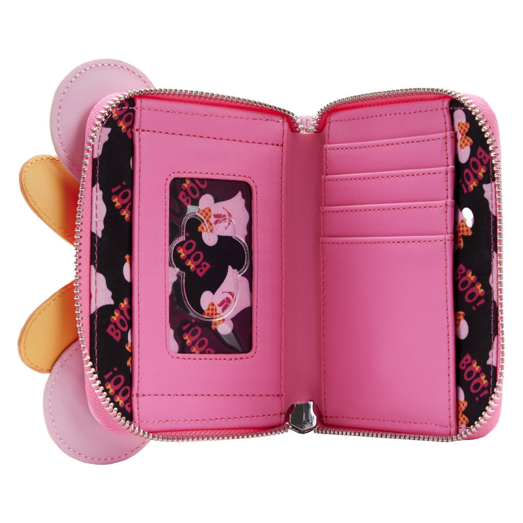 Loungefly Disney Pastel Ghost Minnie Glow in the Dark Zip-Around Wallet
