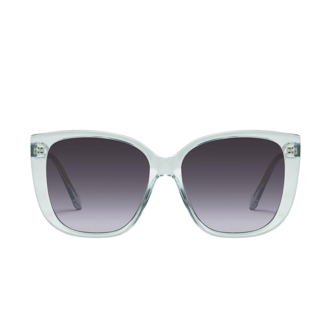 Quay - Sunglasses for Women, Square Lenses with UV Protection (Ever After, Glass/Smoke)