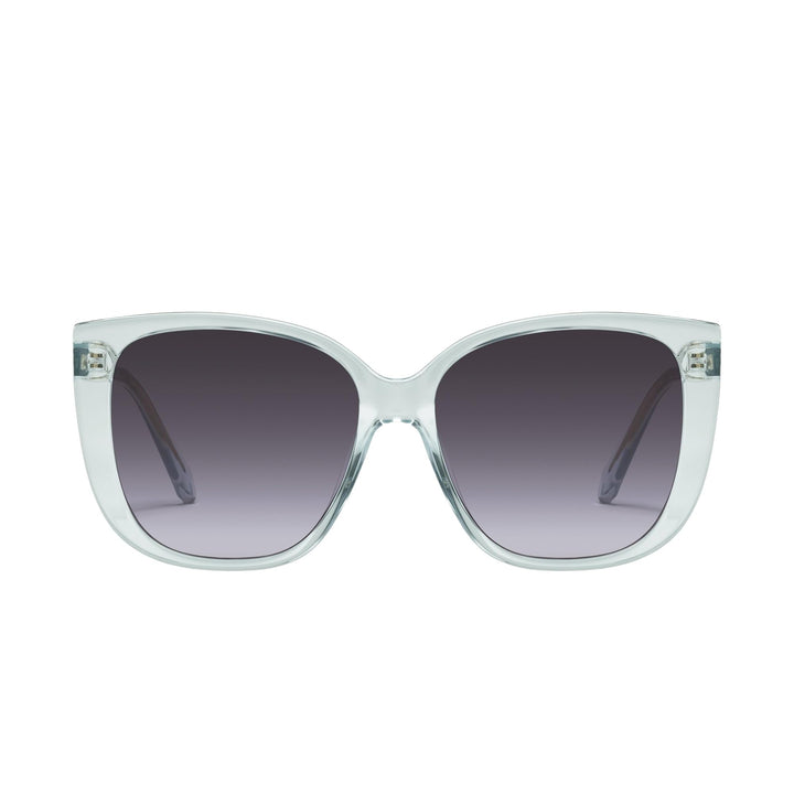 Quay - Sunglasses for Women, Square Lenses with UV Protection (Ever After, Glass/Smoke)