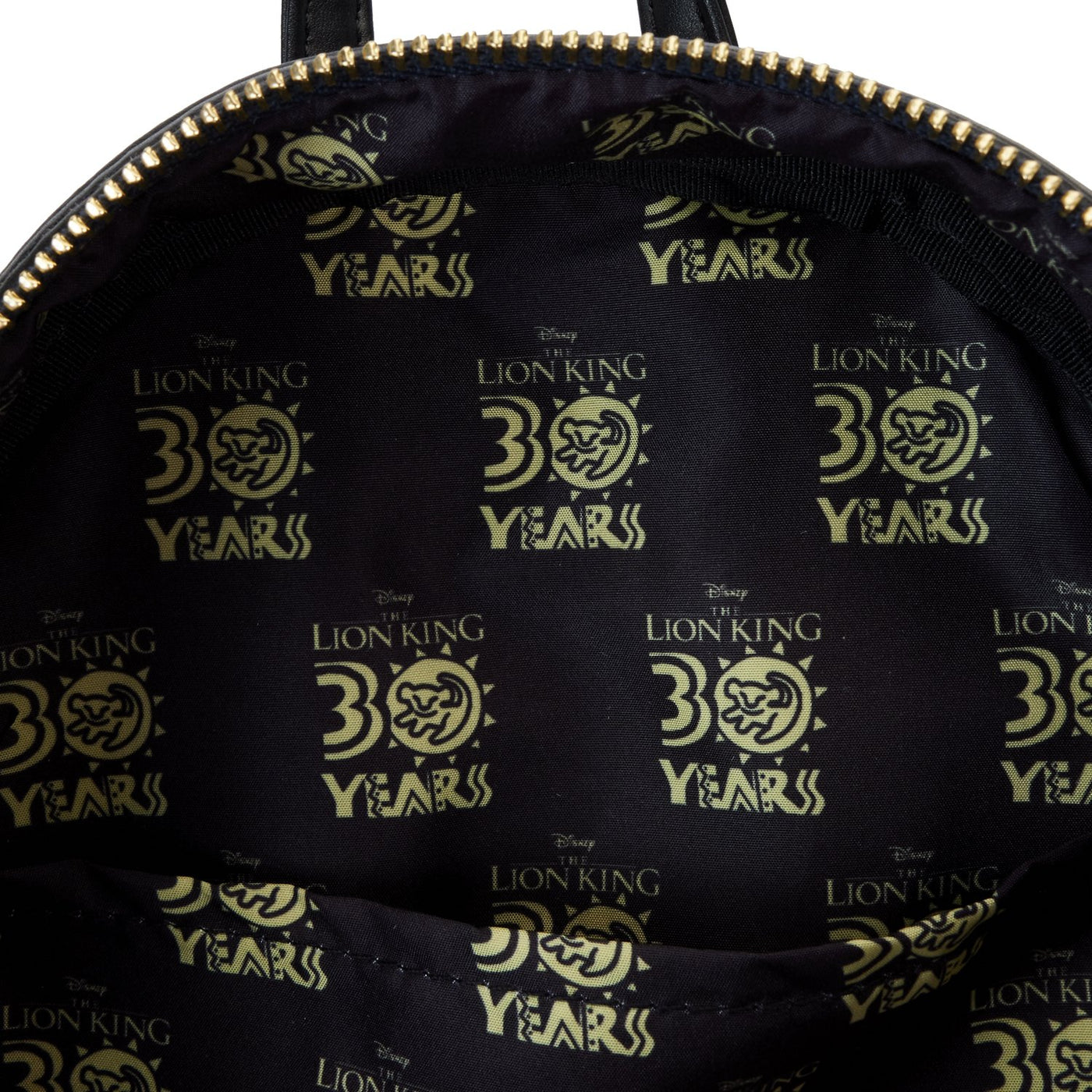 WDBK3639 - Loungefly Disney Lion King 30th Anniversary Hakuna Matata Silhouette Mini Backpack - Interior Lining