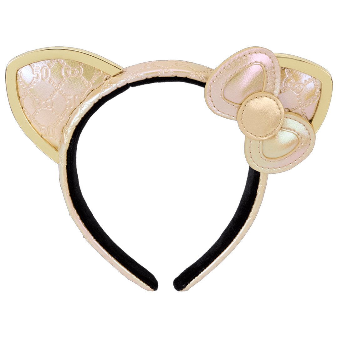 Sanrio 50th Anniversary Hello Kitty Metallic Gold Ear Headband