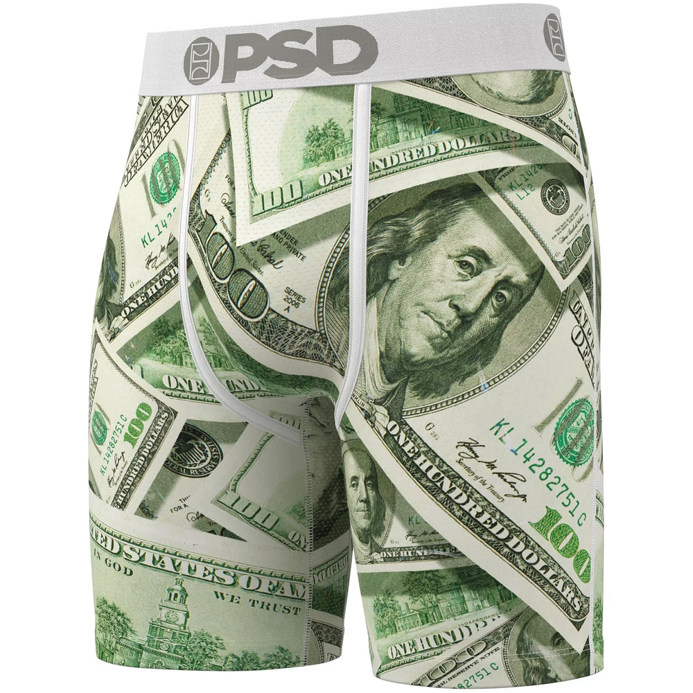 PSD Underwear Men's Mad Money Boxer Briefs 3-Pack - Green