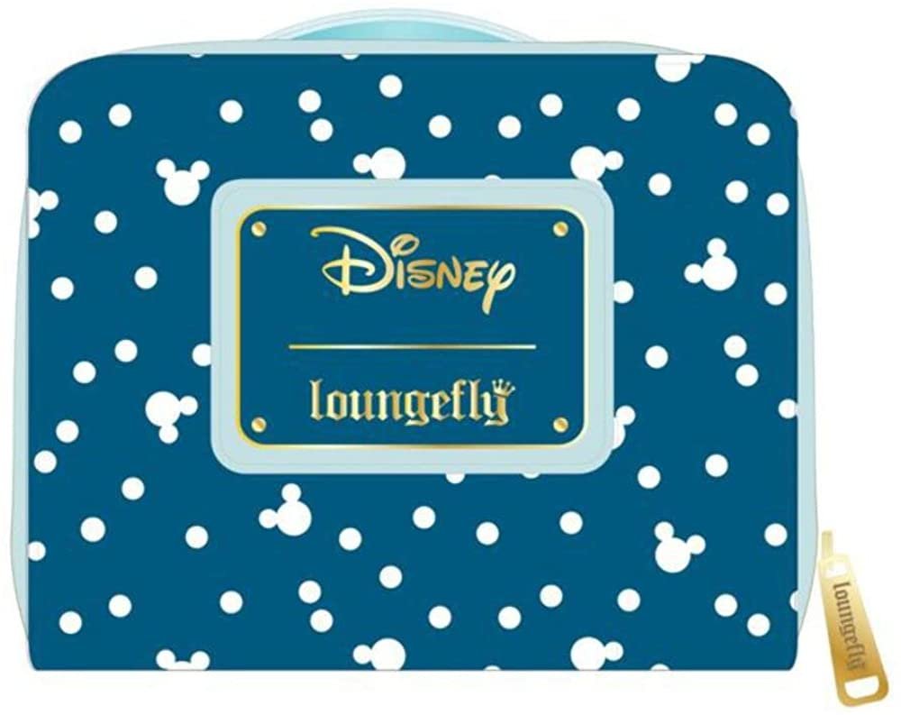 Loungefly Disney Snowman Mickey &amp; Minnie Snow Globe Zip-Around Wallet