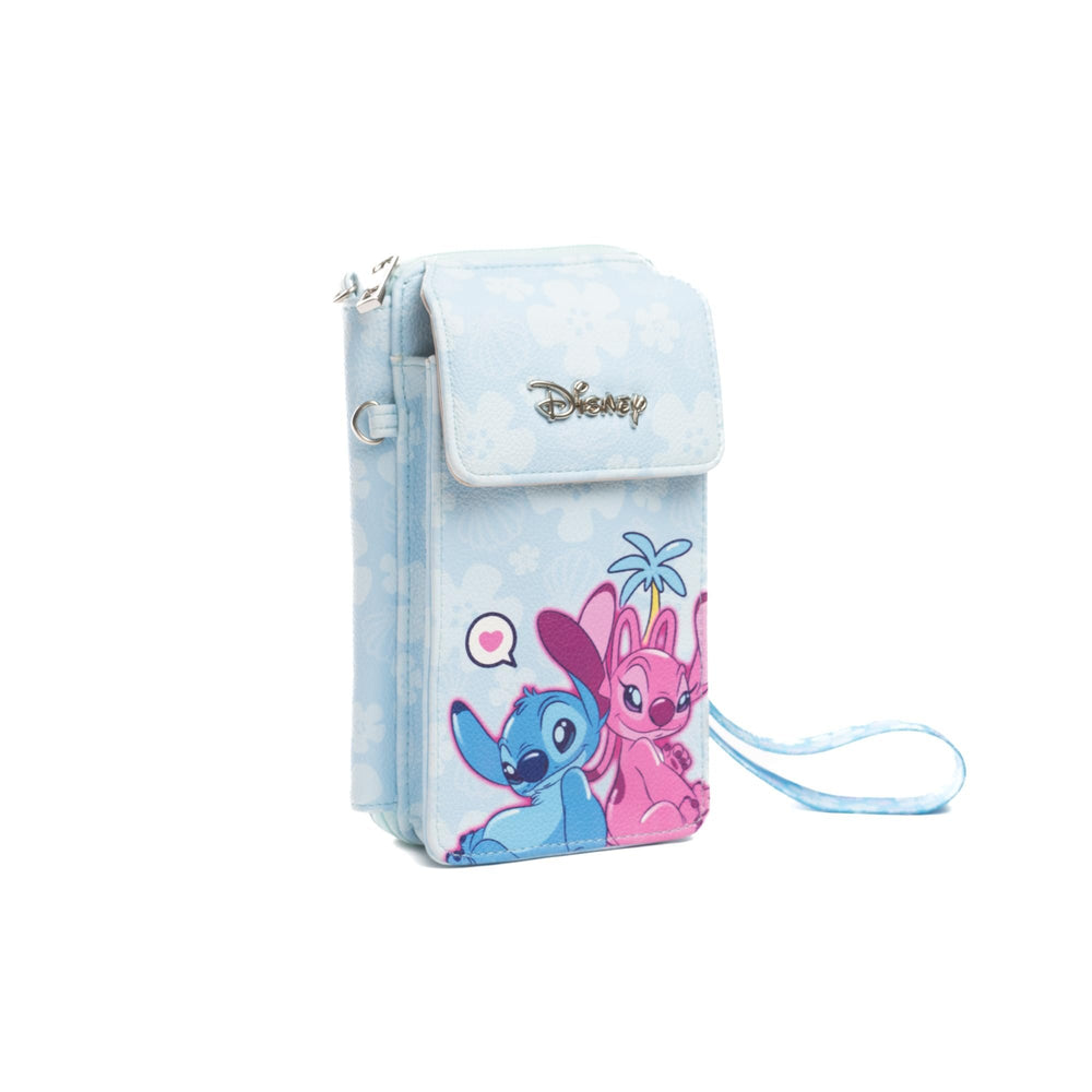 Wondapop Disney Stitch and Angel Crossbody Wallet Cell Phone Wristlet